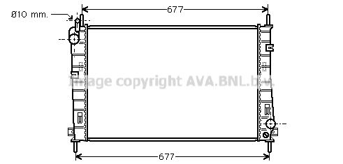 AVA QUALITY COOLING Радиатор, охлаждение двигателя FD2335